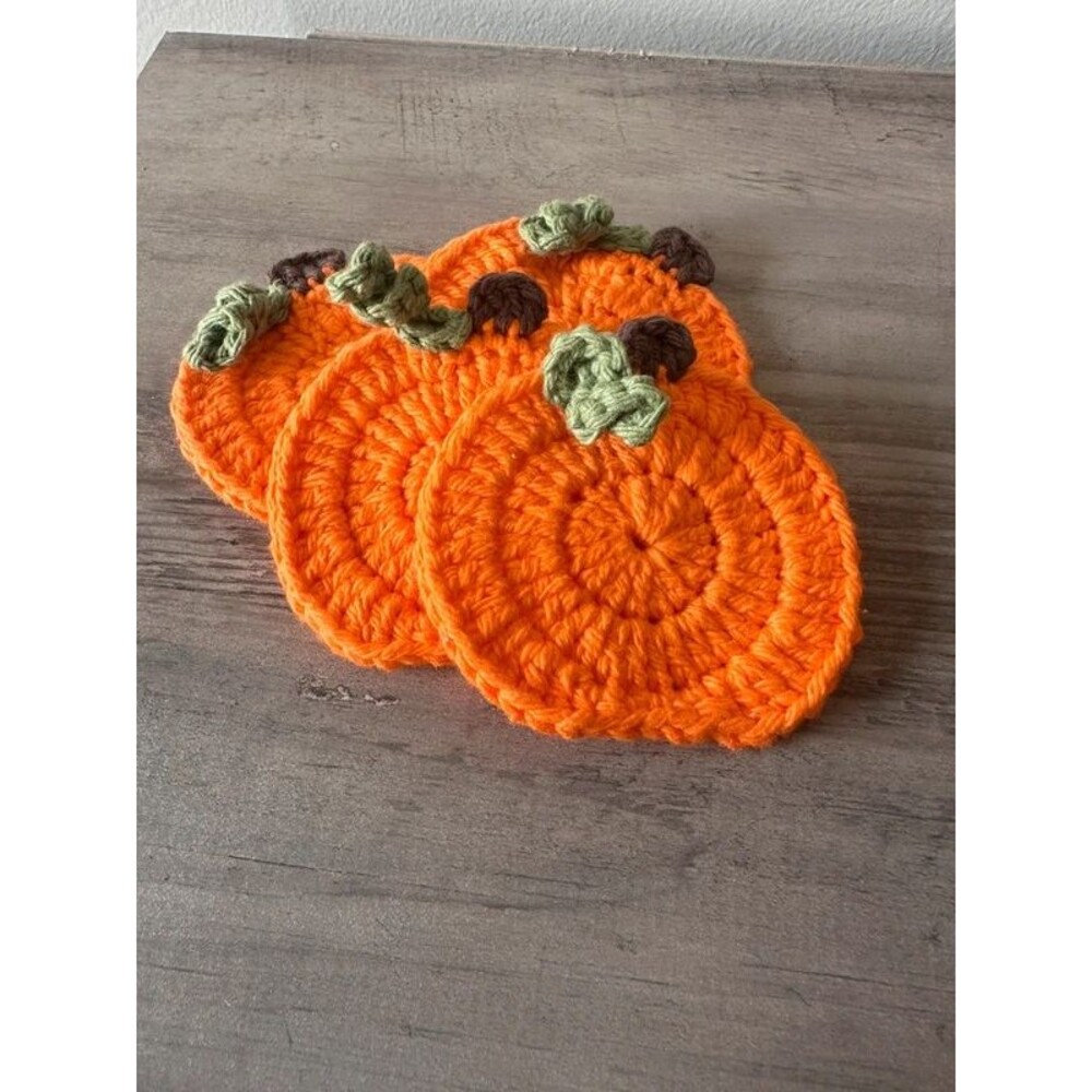 Pumpkin coasters